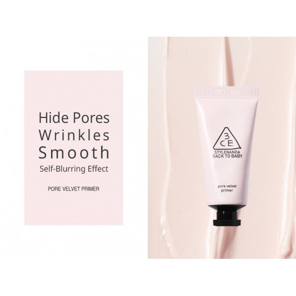 3CE Back To Baby Pore Velvet Primer 15g – onion