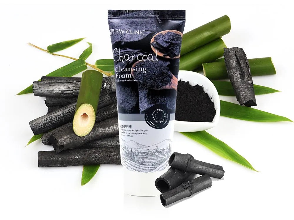 3W CLINIC Charcoal Cleansing Foam