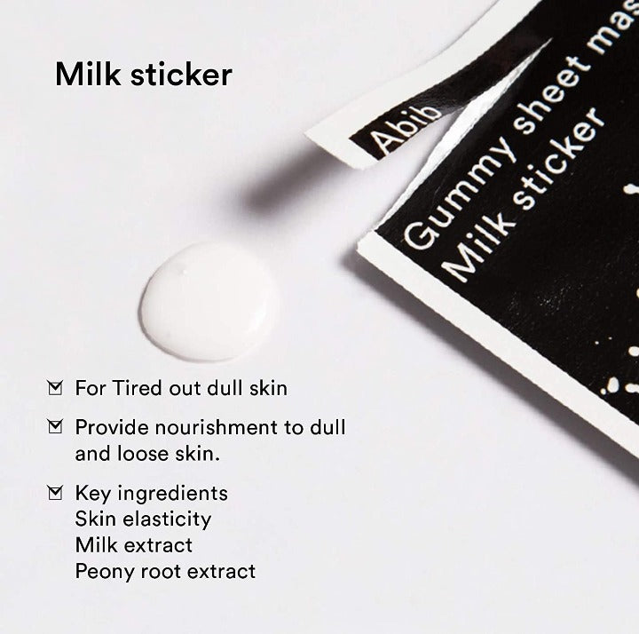 ABIB Gummy Sheet Mask - Milk Sticker