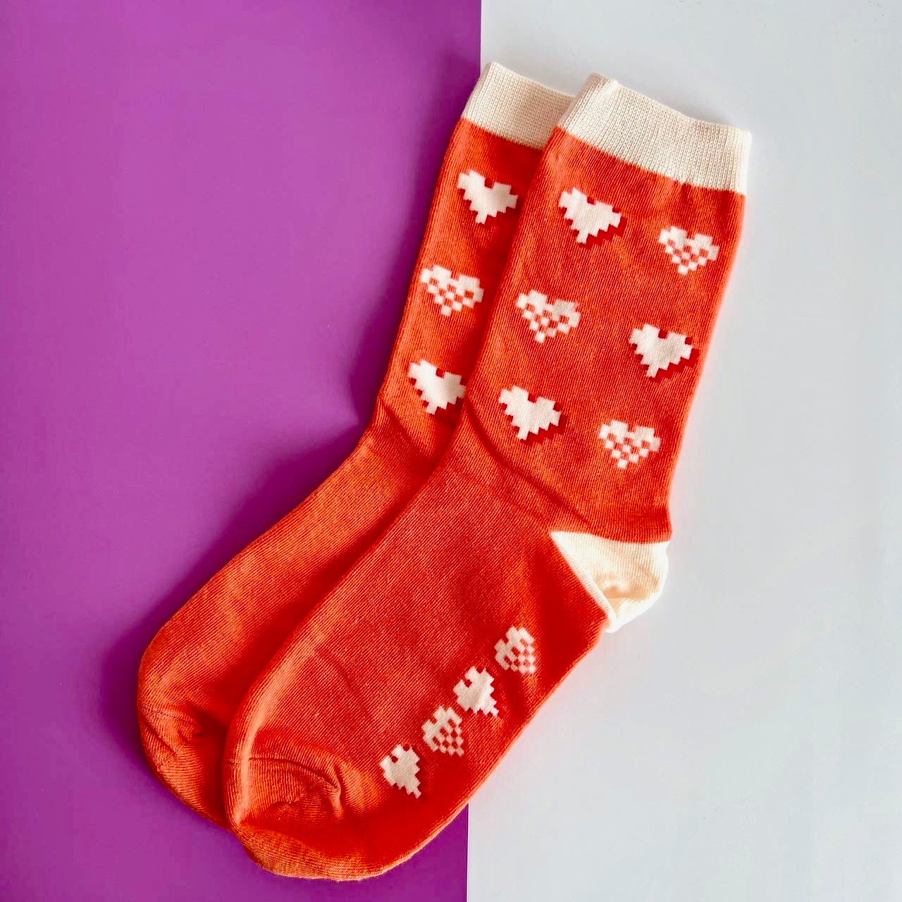 Be Mine Heart Adult Socks