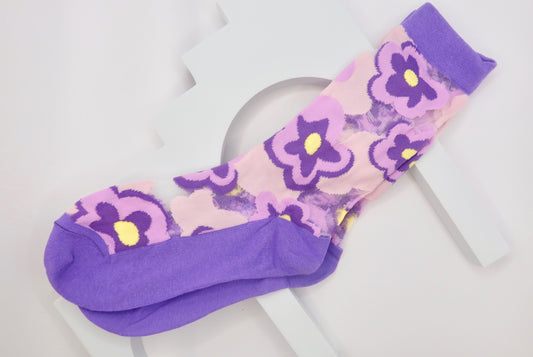 Pastel Floral Adult Socks