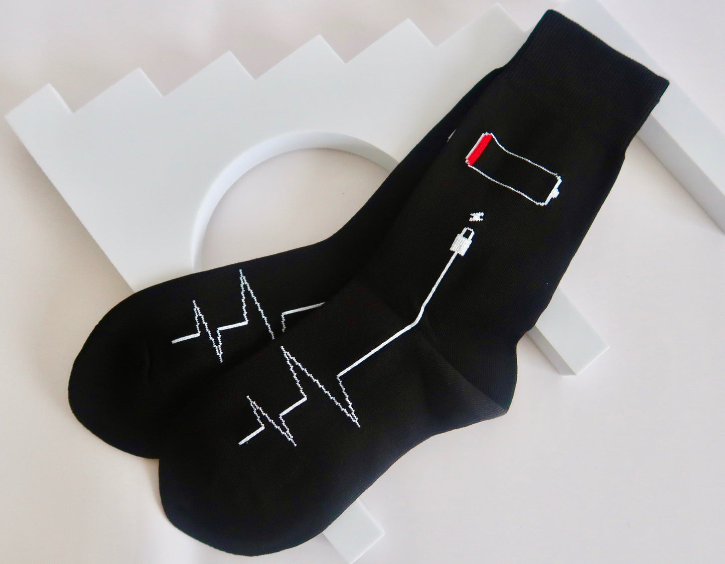 Low Battery Adult Socks