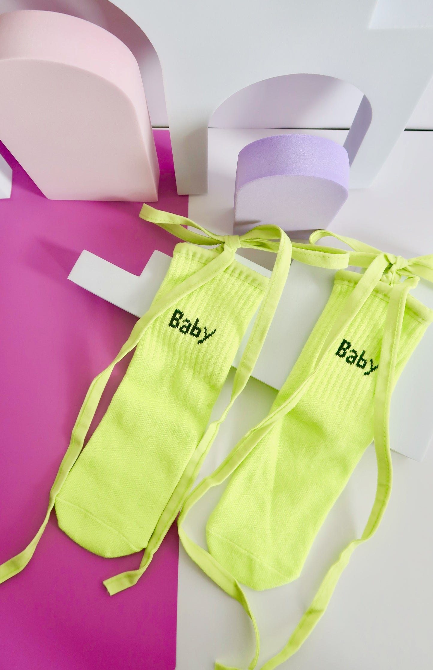 Neon Green Babies Socks