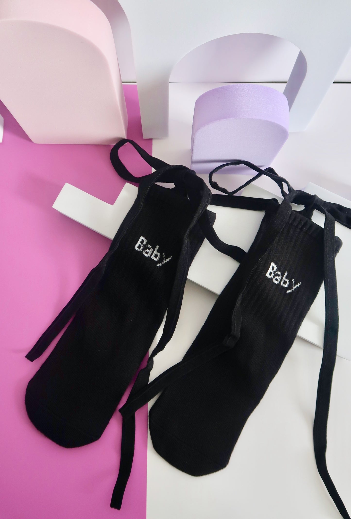 Plain - BABY Black Babies Socks