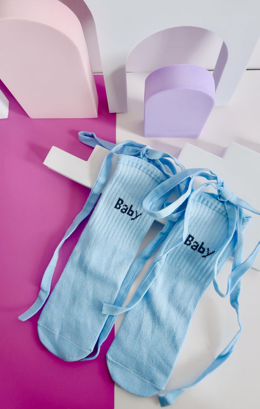 Dusty Blue Babies Socks