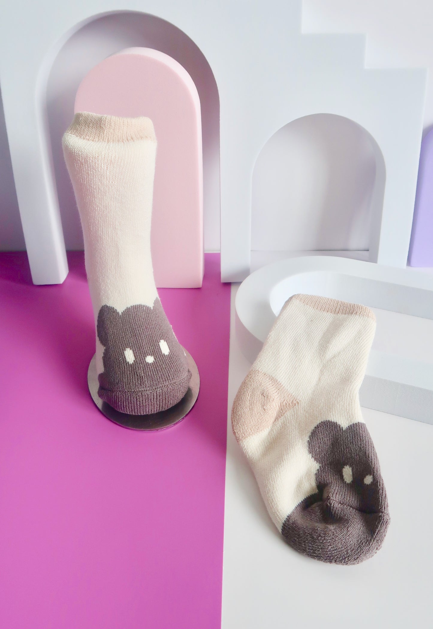 Big Brown Bear Babies Socks