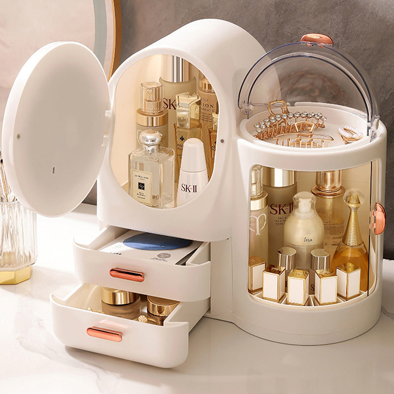 Skincare Cosmetics Vanity Storage with mirror