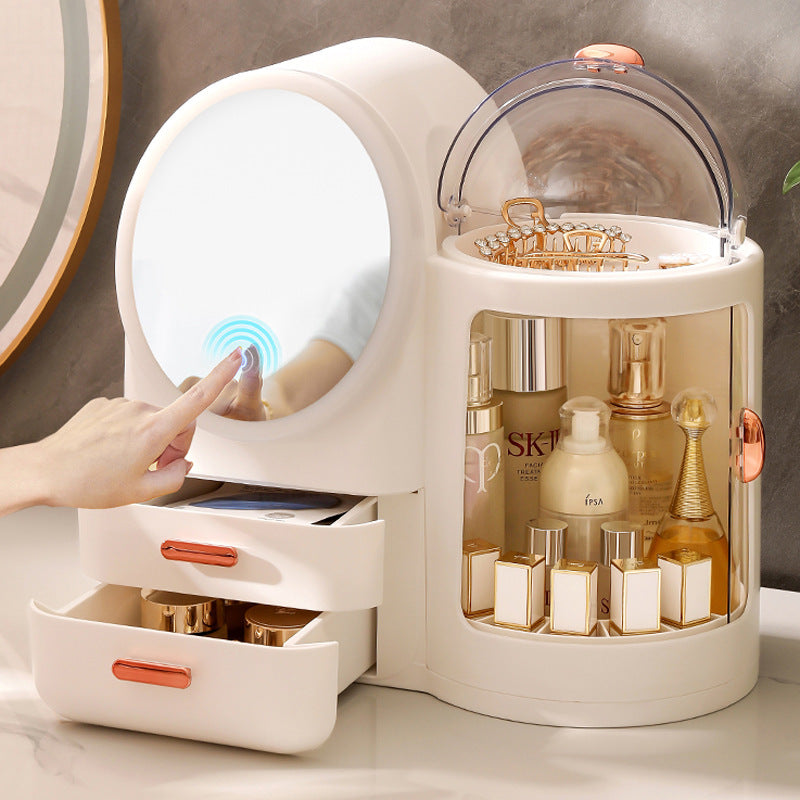 Skincare Cosmetics Vanity Storage with mirror