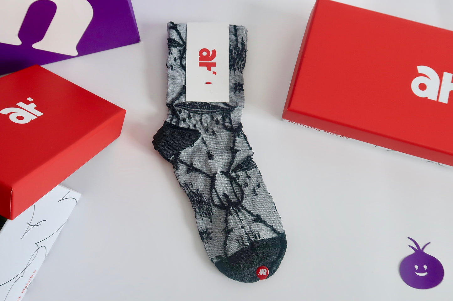 Almond Rocks Stylo Abstract Socks