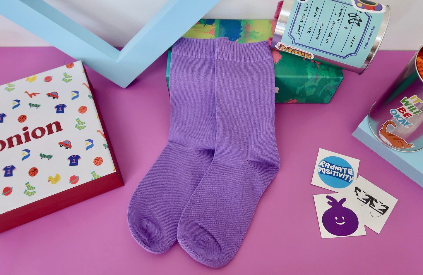 Purple Adult Socks