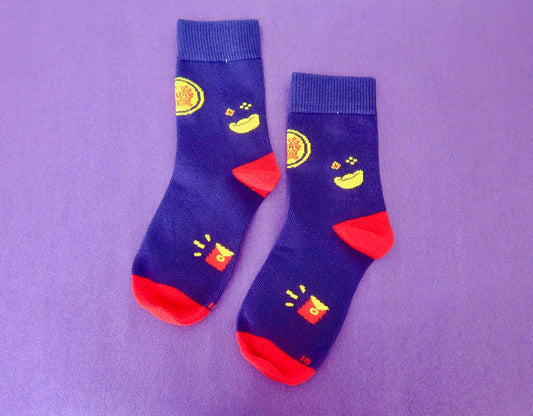 Dark Blue CNY Adult Socks