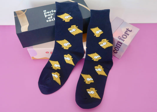 The Simpsons Head Adult Socks