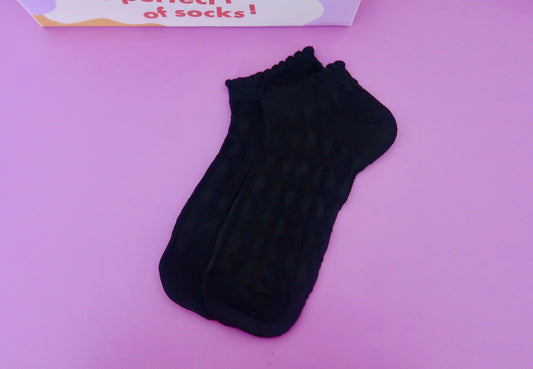 Black Diamond Pattern Adult Sock