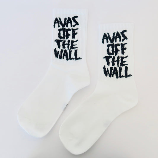 Design M - Avas Off The Wall White Socks