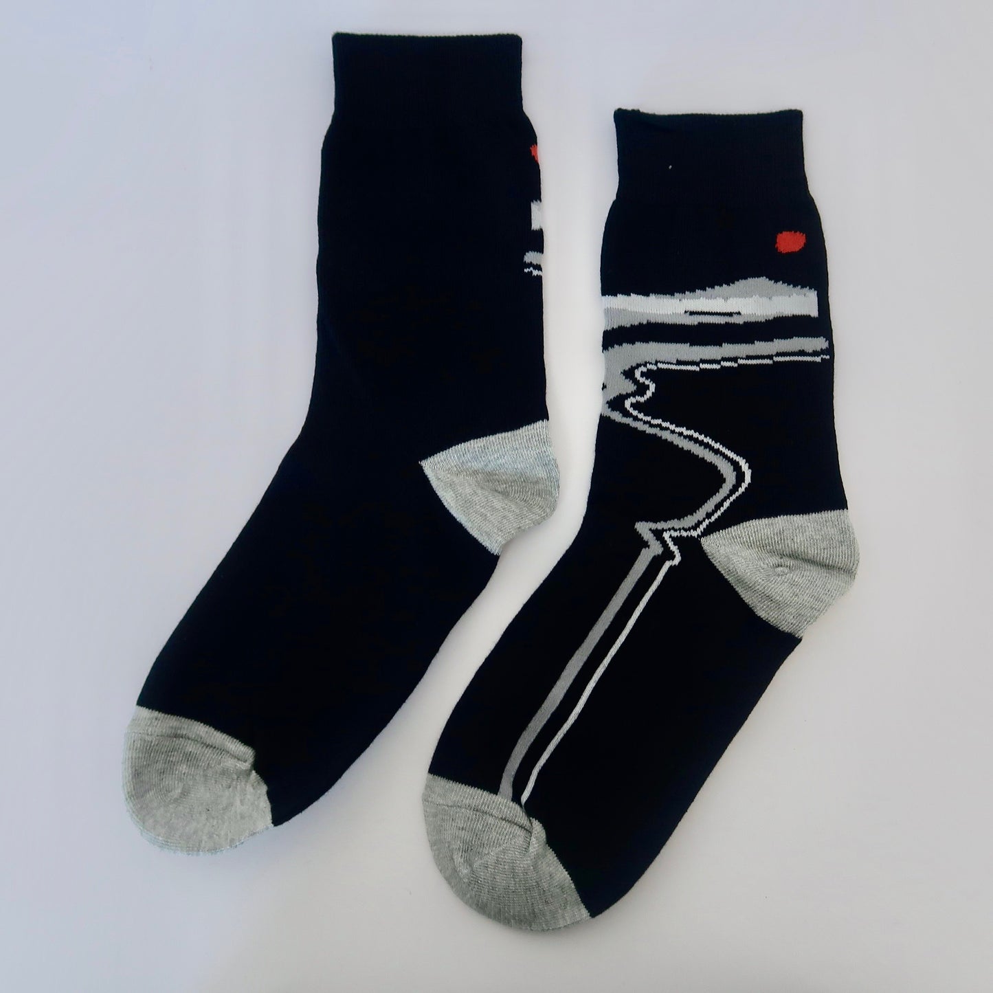Long Road Abstract Adult Socks