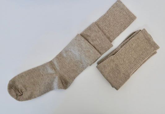 Basic Brown Long Adult Socks
