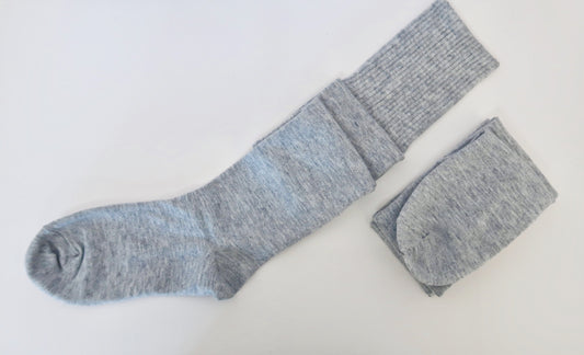 Basic Grey Long Adult Socks
