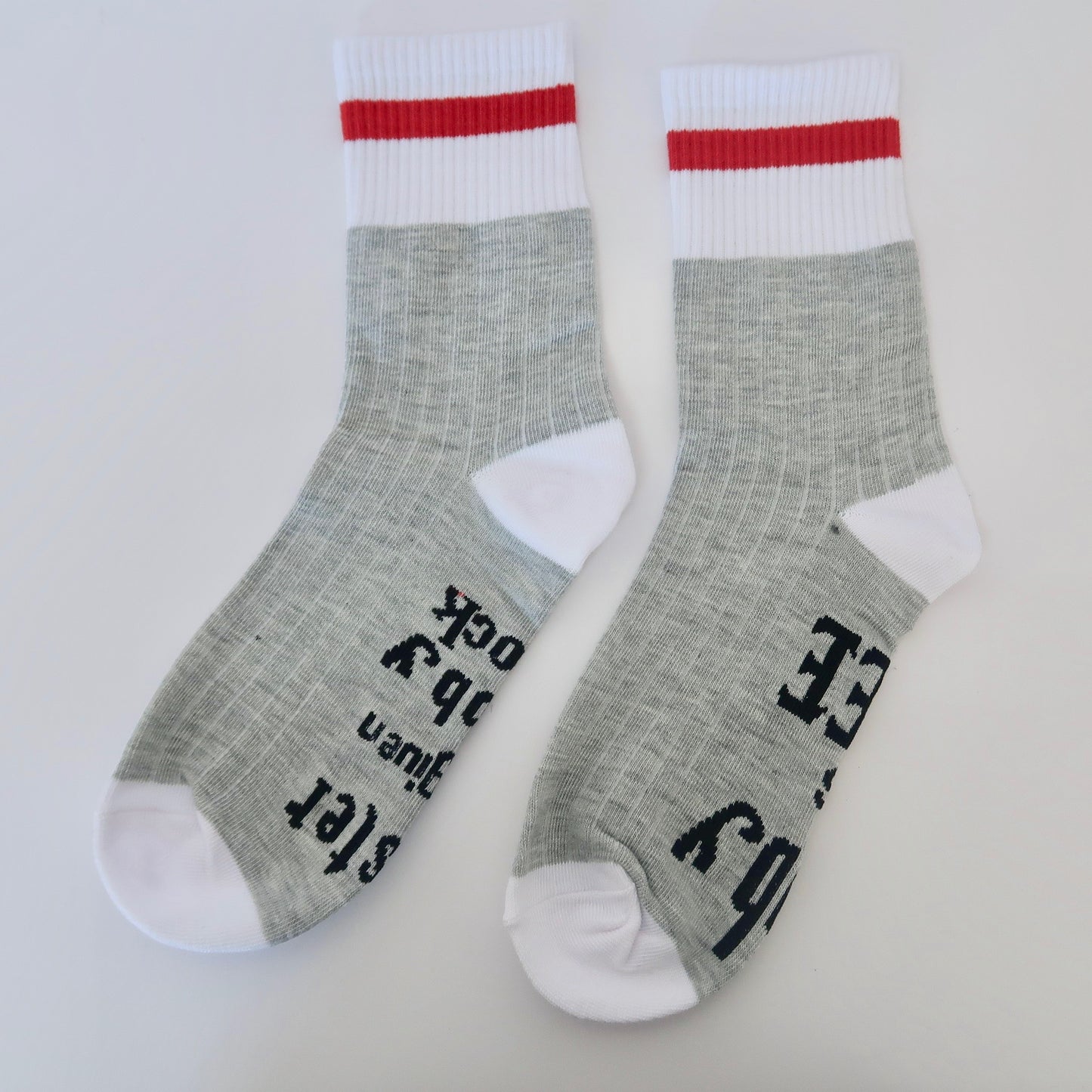 Gray Statement Adult Socks