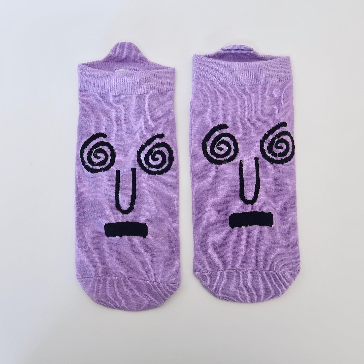 Purple Dizzy Eyes Adult Socks