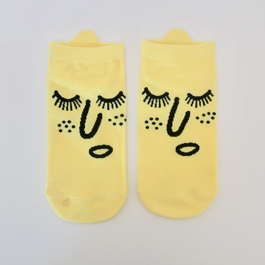 Long Lash Yellow Adult Socks