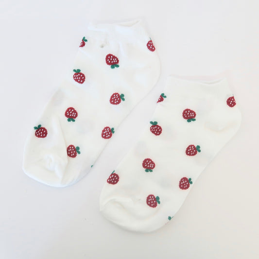 Small Strawberry Adult Socks