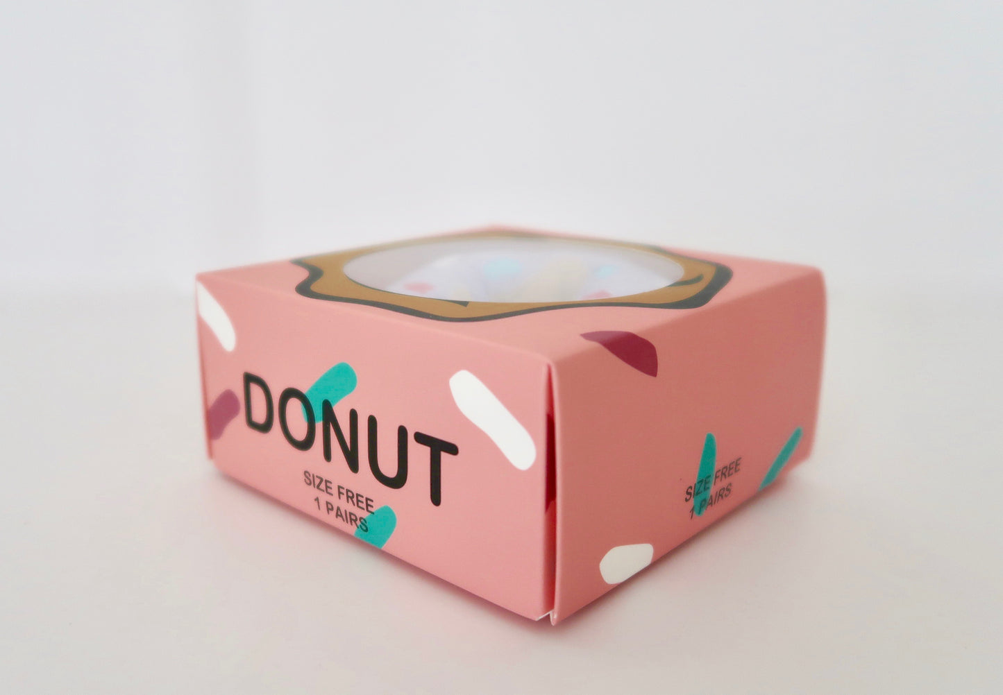 Donut Socks with Pink Box