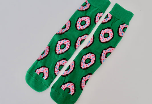 Green Donut Sock