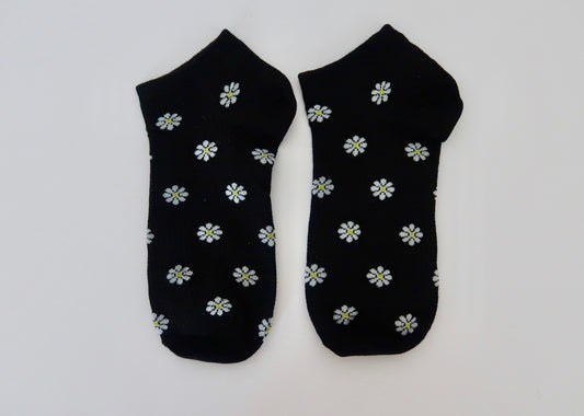 Little Daisy Black Socks