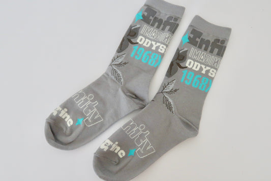Grey Infinity Socks