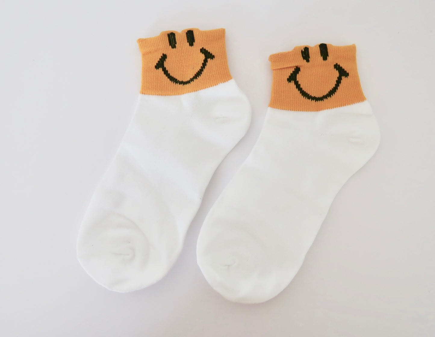 Yellow Smiley Face Socks