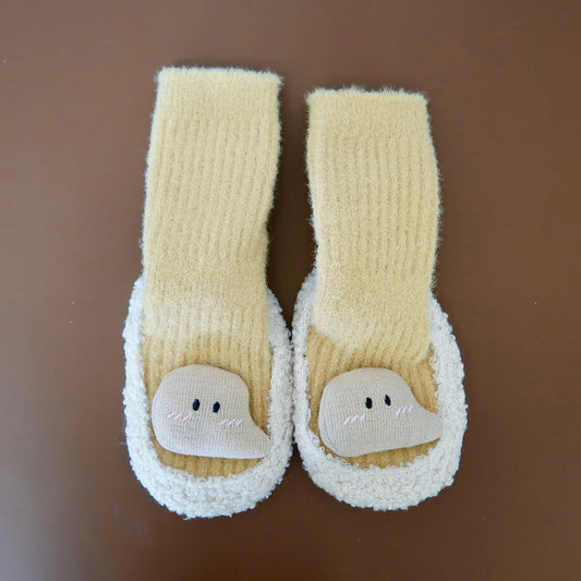 Yellow 3D Fleece Baby Socks