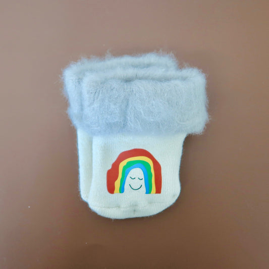 Furry Rainbow Shape Baby Socks
