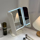 2 Fold Leather Textured Mirror (2 Colors)