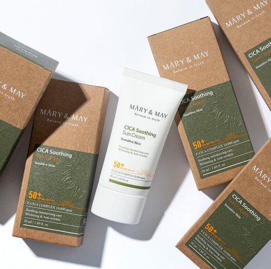 MARY & MAY CICA Soothing Sun Cream SPF50+ PA++++ (50ml)