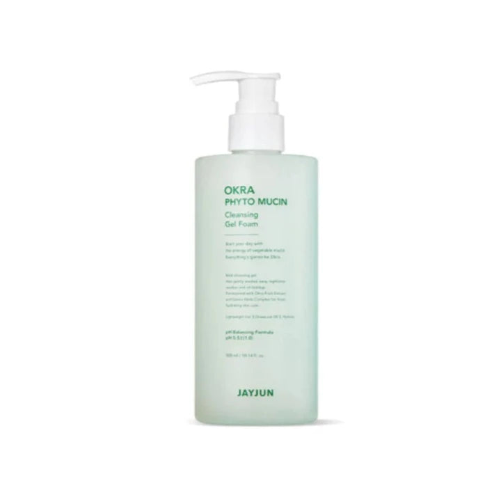 JAYJUN Okra Phyto Mucin Cleansing Gel Foam (300ml)