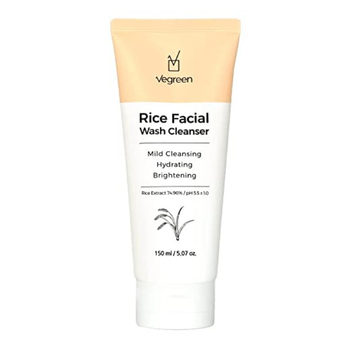 VEGREEN Rice Facial Wash Cleanser