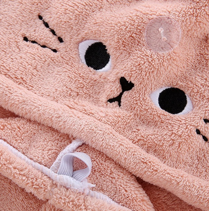 Cute Cat Hair Drying Towel