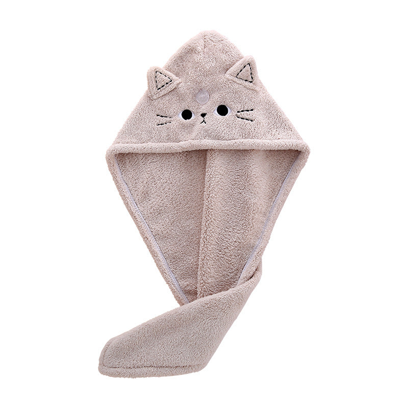 Cute Cat Hair Drying Towel