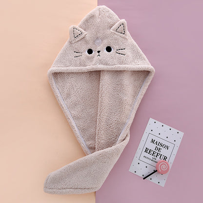 Cute Cat Hair Drying Towel