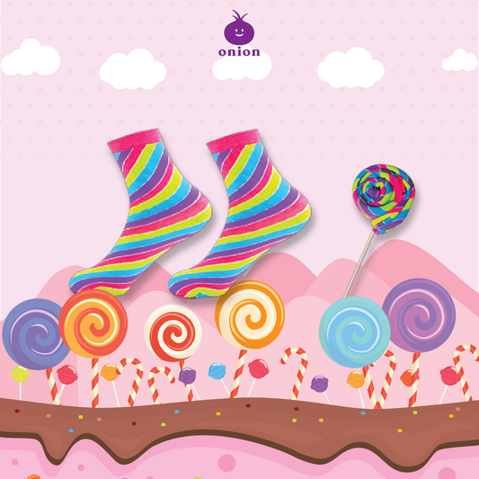 Rainbow Lollipop Socks