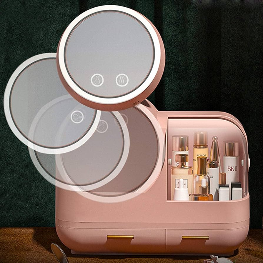 Skincare Cosmetics Vanity Storage with mirror
