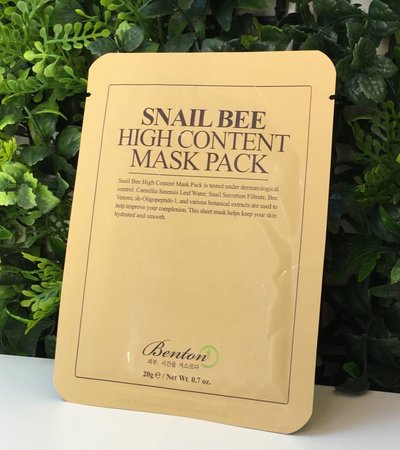 BENTON Snail Bee High Content Mask Pack 20g